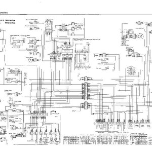 Pode incluir: Um diagrama de circuito el&eacute;trico detalhado com numerosos componentes e linhas de conex&atilde;o. O diagrama inclui r&oacute;tulos de texto e &eacute; rotulado como "Estrutura e Fun&ccedil;&atilde;o" e "Diagrama de circuito el&eacute;trico". Impresso em um fundo branco.