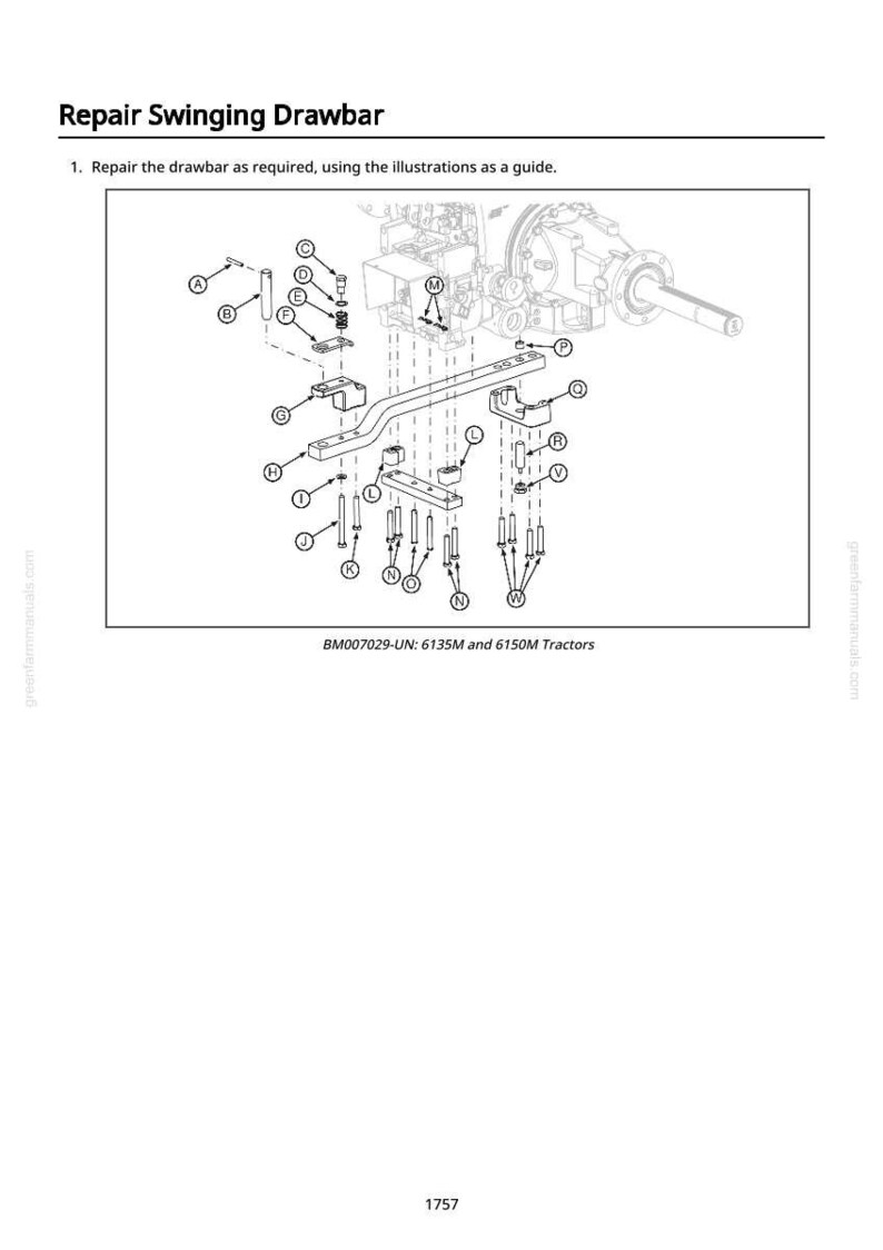 John Deere 6135 M, 6210 M, 6150 M, 6170 M, 6190 M traktorreparationsmanual i pdf-format | Service och verkstad | Direkt nedladdning bild 10