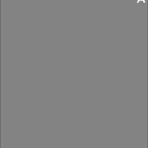 May include: Solid gray background with the white letter "A" in the upper right corner. The background is a medium shade of gray.