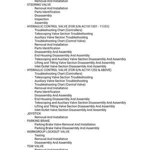 Massey ferguson Mf9205 Telescopic handler Service Manual PDF | Workshop Repair | Instant Download image 5