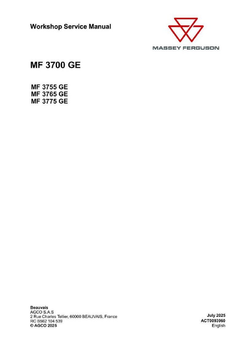 Massey ferguson 3755 3765 3775 Ge Tractor Service Manual PDF | Workshop Repair | Instant Download image 2
