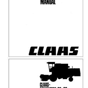Manual de reparación en PDF para la cosechadora Claas Dominator 38, 48, 58 y 68 / Servicio de taller / Descarga instantánea imagen 2