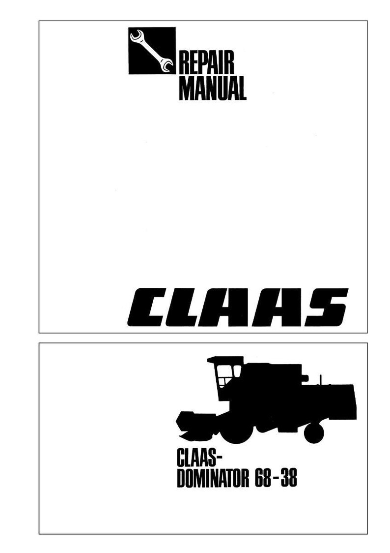 Manual de reparación en PDF para la cosechadora Claas Dominator 38, 48, 58 y 68 / Servicio de taller / Descarga instantánea imagen 2