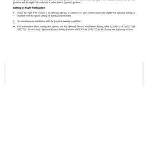K&ouml;nnte beinhalten: Eine wei&szlig;e Seite mit schwarzem Text, der die Struktur, Funktion und Wartungsstandards eines elektrischen Systems detailliert. Der Text enth&auml;lt Informationen &uuml;ber den Startmotor, den rechten FNR-Schalter und den Servicemodus. Das Dokument enth&auml;lt auch die Nummern 10-446 und WA500-6.