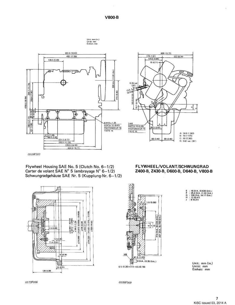 Kubota Diesel Engine Z400-B, Z430-B, D600-B, D640-B, V800-B Workshop Manual | Instant Pdf Download image 9