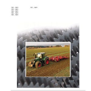 Op de afbeelding: Workshop Service Manual voor FENDT 700 Vario SCR (Stage 3b). De omslag toont een groene en rode tractor die op een veld werkt. Het FENDT-logo staat onderaan.