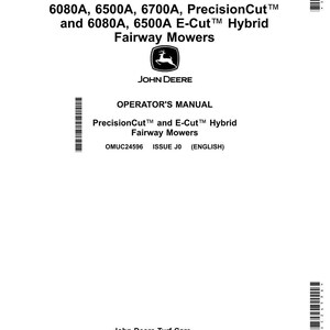 John Deere 6080A, 6500A, 6700A Mower Operator Manual Pdf | Owners Guide | Instant Download image 2