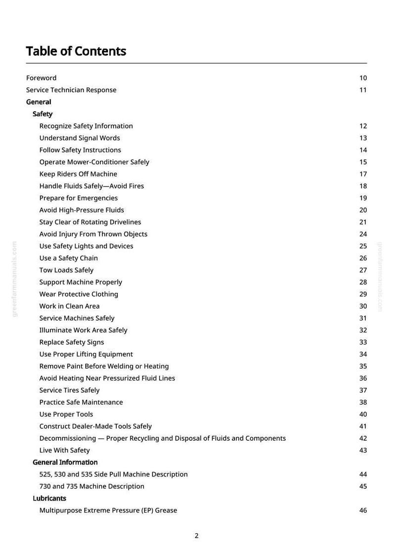 John Deere 525, 530, 535, 730, 735 Mower-Conditioner Repair Manual PDF | Service Workshop | Instant Download image 4