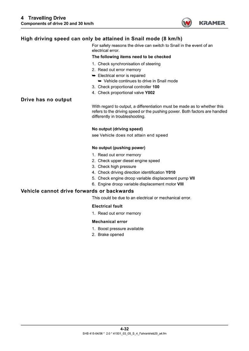 Wacker neuson kramer 3007 3507 Teleskoplader Reparaturanleitung PDF | Service Werkstatt | Sofort Download Bild 3