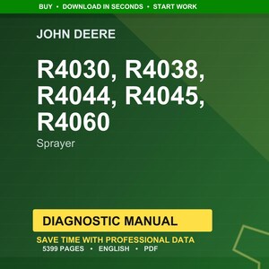 John Deere R4030, R4038, R4044, R4045, R4060 Sprayer Diagnostic Manual Pdf | Instant Download image 1