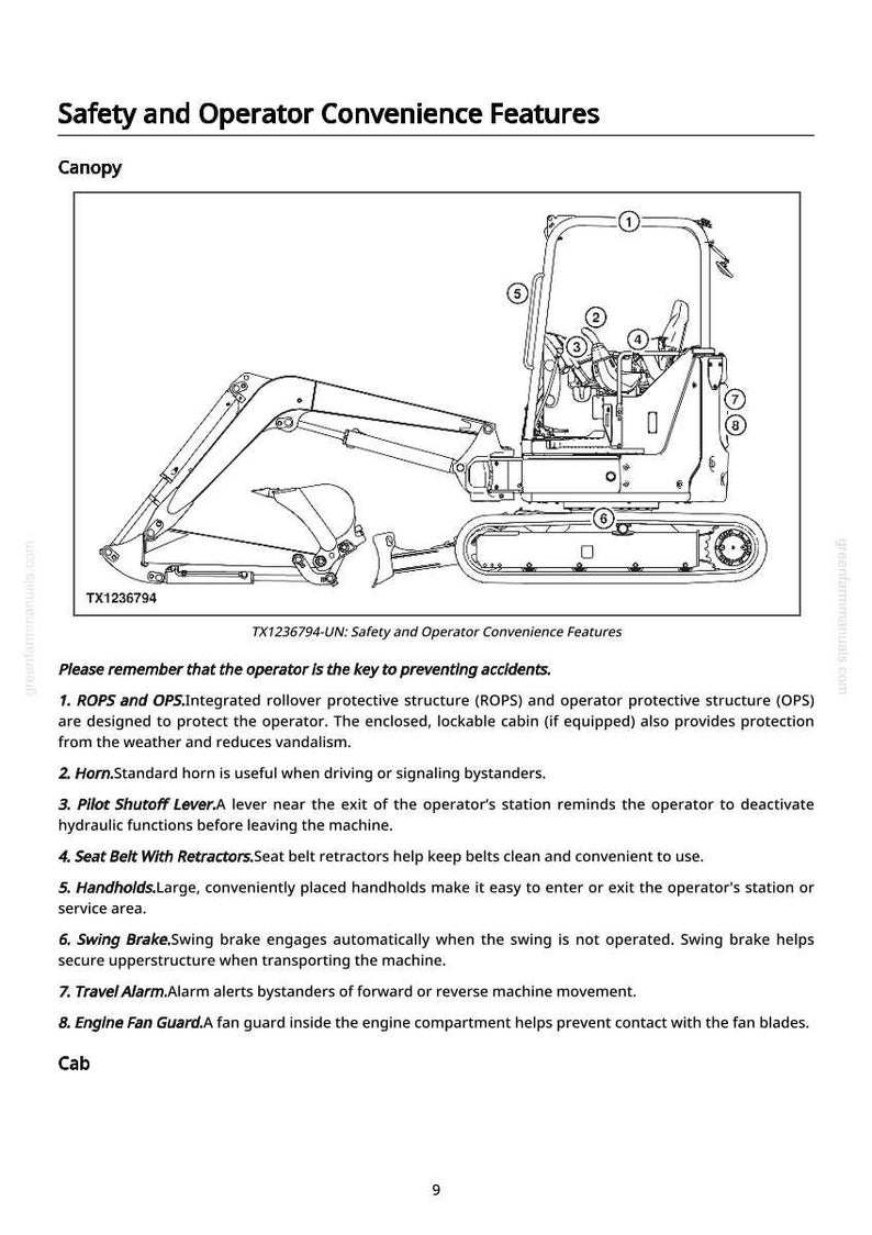 John Deere 30 P grävmaskin reparationsmanual PDF | Serviceverkstad | Direkt nedladdning bild 7