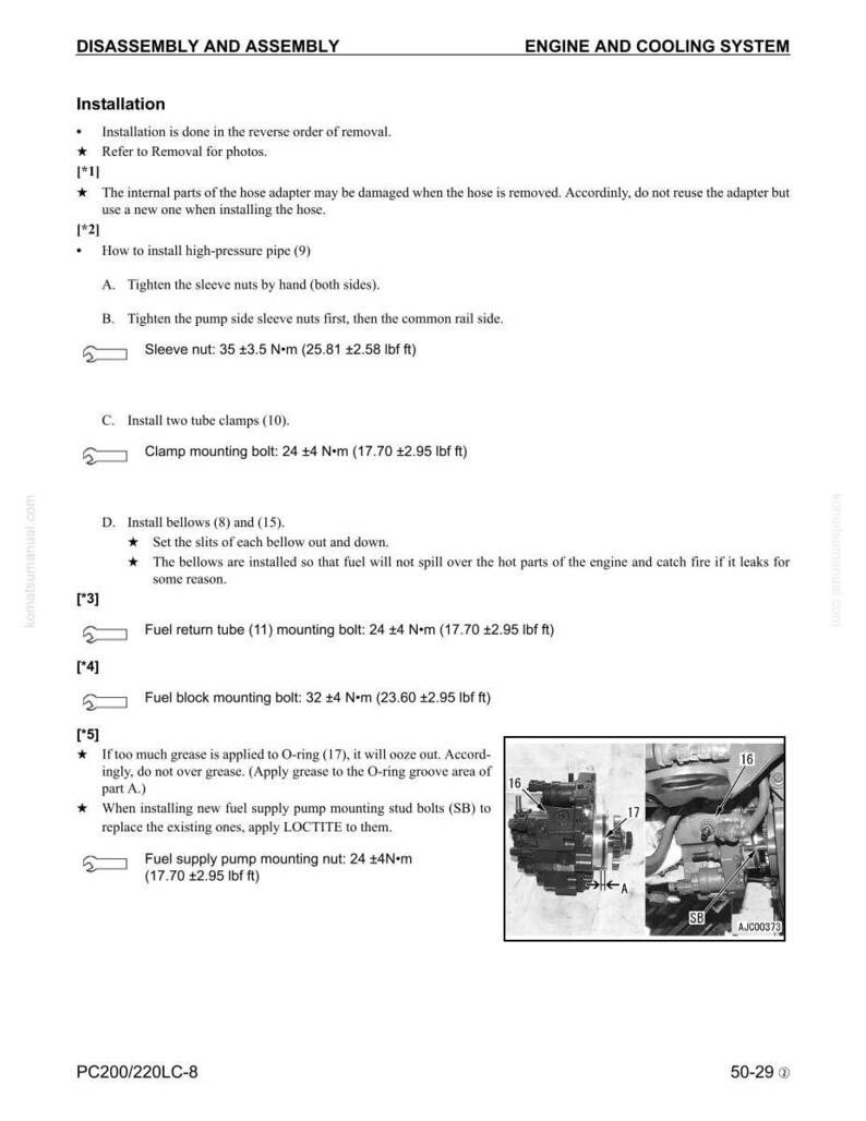 Komatsu Pc200lc-8, Pc220lc-8 Bagger Service Handbuch PDF | Werkstattreparatur | Sofort Download Bild 9