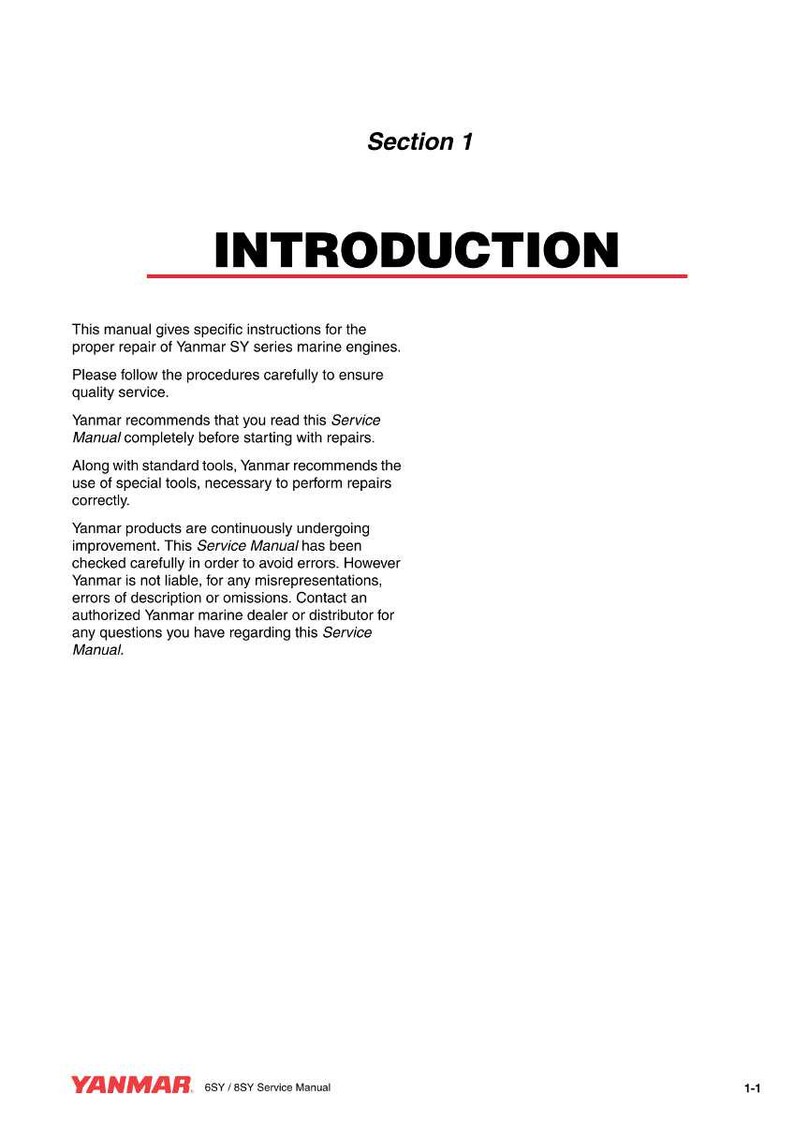 Yanmar 6Sy stp2 6sy655 8sy Marine engine Service Manual PDF | Workshop Repair | Instant Download image 5