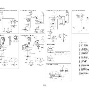 May include: A technical diagram of a hydraulic circuit, showing various components and symbols. The diagram is labelled with text and numbers, illustrating the system's flow and function. The image is in black and white.