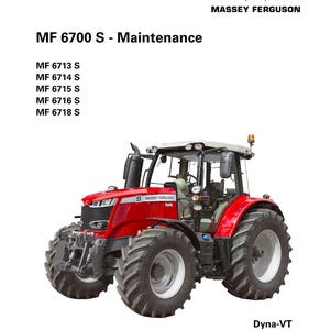 Manuale d'uso/guida per trattori Massey Ferguson serie 6700 S Dyna VT fase 2 MR 6713S 6718S in formato PDF / Download immediato immagine 2