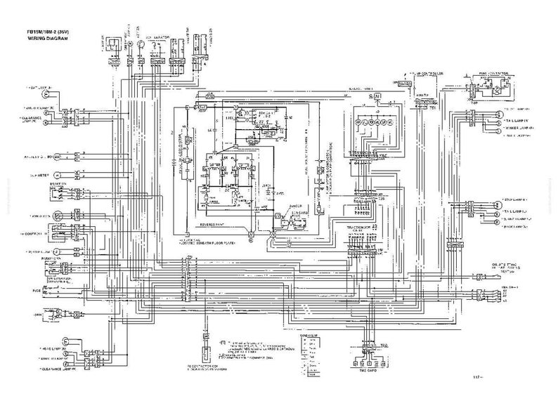 Op de afbeelding: Een gedetailleerd zwart-wit bedradingsschema met de tekst "FB101/10M-2 (INV) WIRING DIAGRAM" bovenaan. Het schema toont talrijke lijnen, symbolen en labels, die elektrische circuits en componenten illustreren.