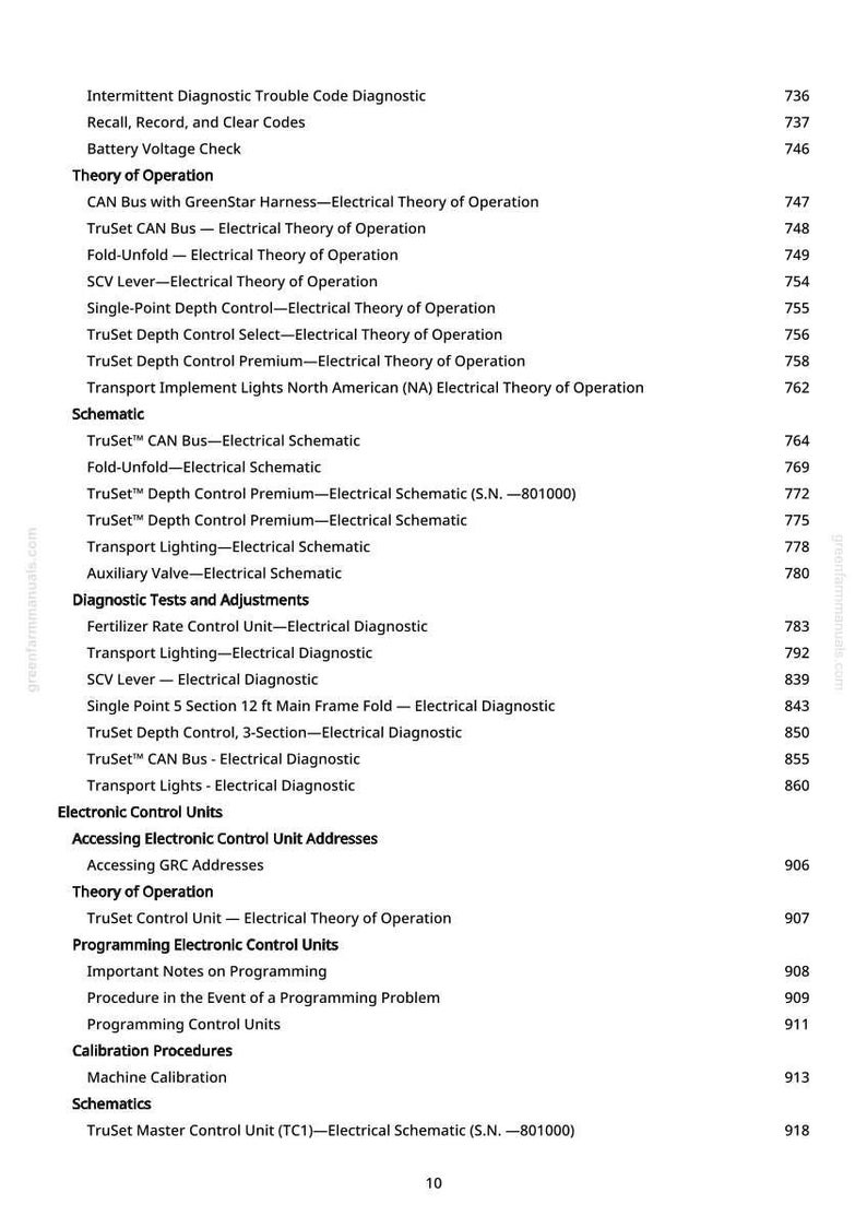 Teknisk manual för John Deere 2430C näringsspridare PDF | Direkt nedladdning bild 10