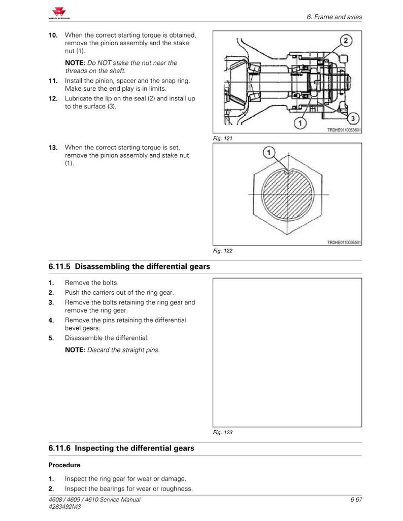 Massey ferguson 4600 Series 4608 4609 4610 Tractor Service Manual PDF | Workshop Repair | Instant Download image 6