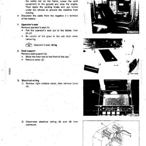 May include: Diagram from a manual detailing the removal of a transmission control valve. The image includes numbered steps, diagrams of components, and safety instructions. The text includes measurements in kilograms.