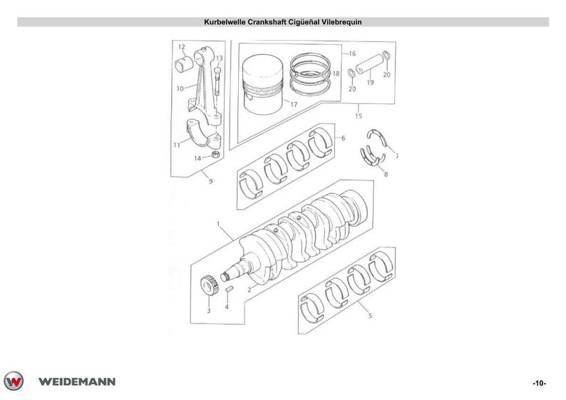 May include: An exploded diagram of engine components, including a crankshaft, pistons, and connecting rods. The image is a technical illustration with labels and part numbers, likely for automotive or mechanical repair.