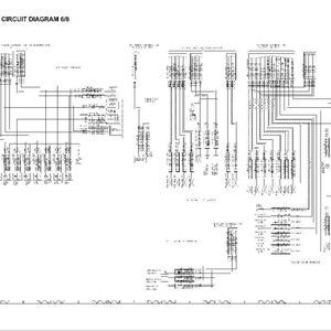 May include: An electrical circuit diagram, labeled 6/8, with numerous lines, symbols, and text. The diagram is predominantly black and white, with a complex arrangement of components and connections. The title "ELECTRICAL CIRCUIT DIAGRAM 6/8" is at the top.