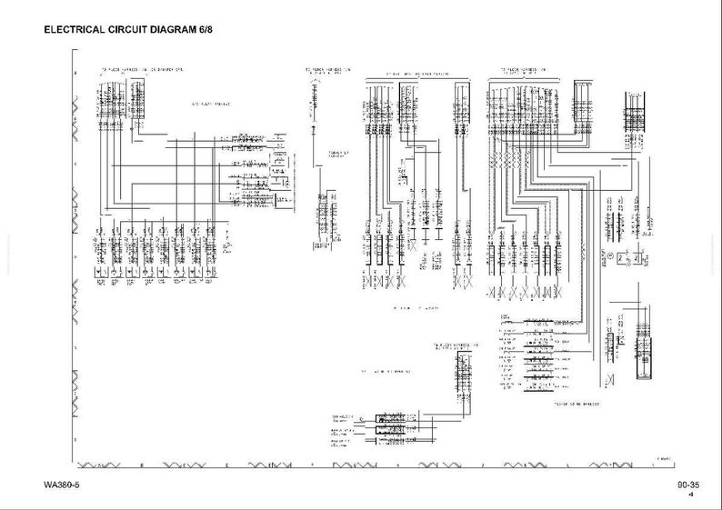 May include: An electrical circuit diagram, labeled 6/8, with numerous lines, symbols, and text. The diagram is predominantly black and white, with a complex arrangement of components and connections. The title "ELECTRICAL CIRCUIT DIAGRAM 6/8" is at the top.