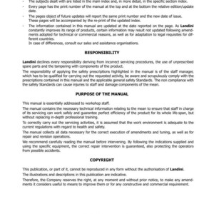 May include: A printed manual page with the title "INTRODUCTION" and the Landini logo. The text describes tractor 7 Series, safety, and servicing procedures. The bottom of the page includes the company's address and copyright information.