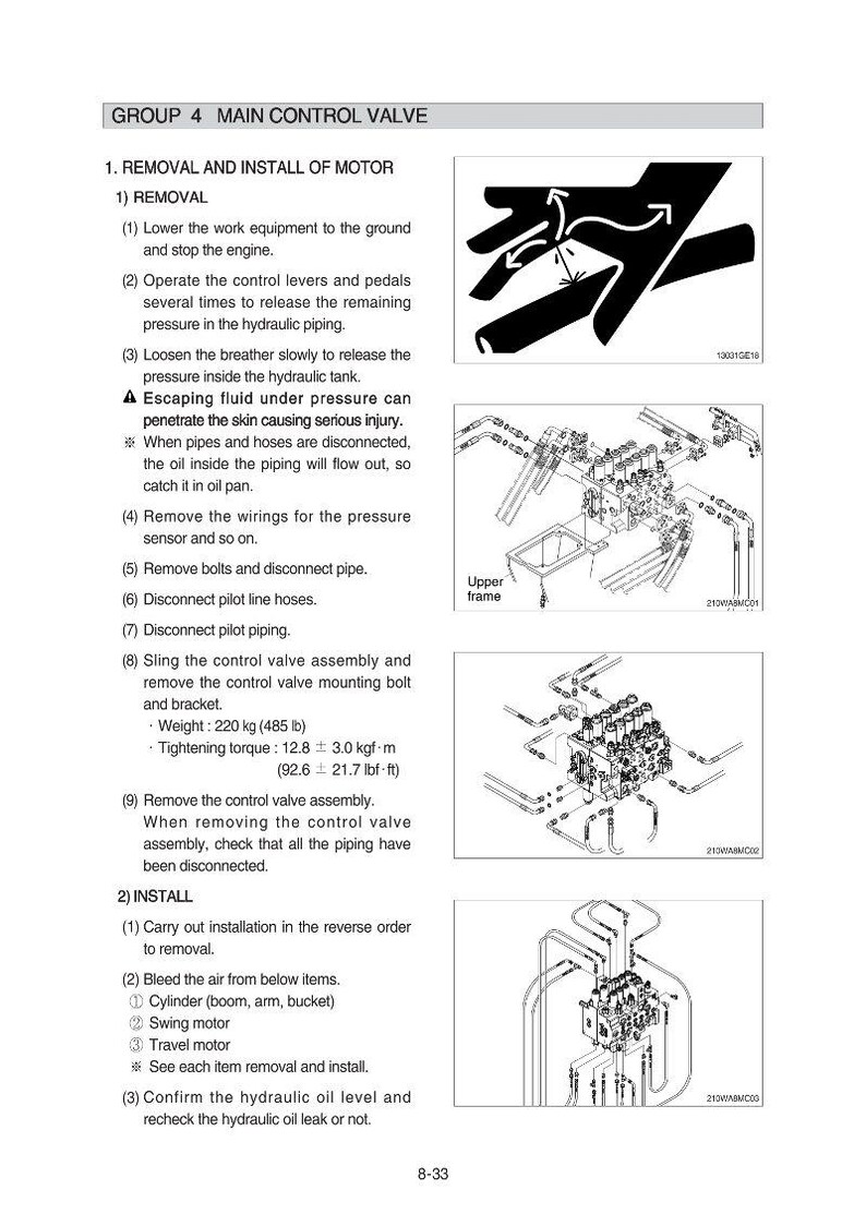 HYUNDAI HW210A Wheel Excavator Service Manual | PDF | Instant Download image 4