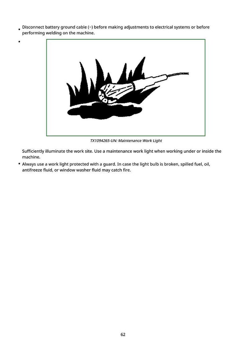 May include: Black and white illustration of a maintenance work light. The image includes the text "TX1094265-UN: Maintenance Work Light". The image is on a white background.
