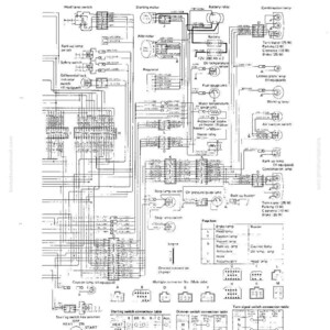 May include: Detailed electrical circuit diagram for the GD700-4 series, featuring various switches, relays, and components. The diagram includes labels for the hood lamp, starting motor, battery, and combination lamp, with measurements in watts.