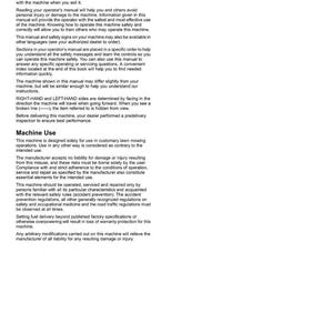 Puede incluir: Una p&aacute;gina de manual impresa en blanco y negro, titulada "Introduction". El texto describe el manual del operador, el uso de la m&aacute;quina y la informaci&oacute;n de seguridad. La p&aacute;gina incluye el n&uacute;mero "2" en la parte inferior.