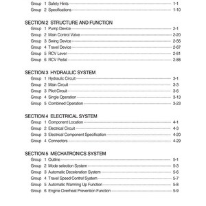 Servicemanual för bandgrävare Hyundai HX210HD+, HX220HD+ | Pdf | Direkt nedladdning bild 1