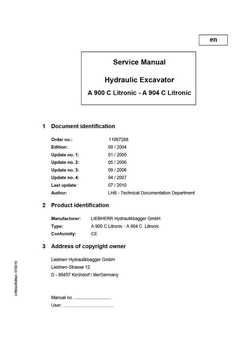 Liebherr A900c a904c litronic Hydraulic excavator Service Manual PDF | Workshop Repair | Instant Download image 2