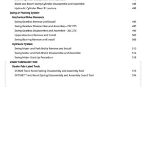 John Deere 27Czts, 35Czts grävmaskin reparationsmanual PDF | Serviceverkstad | Direkt nedladdning bild 8