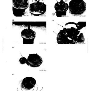 May include: Detailed black and white diagram of mechanical parts, including gears, washers, and cylindrical components. The image is a technical illustration with labels and part numbers, likely for repair or assembly.