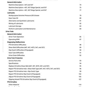 John Deere 447 457 467 547 557 567 Silage Special Baler Repair Manual PDF | Service Workshop | Instant Download image 5