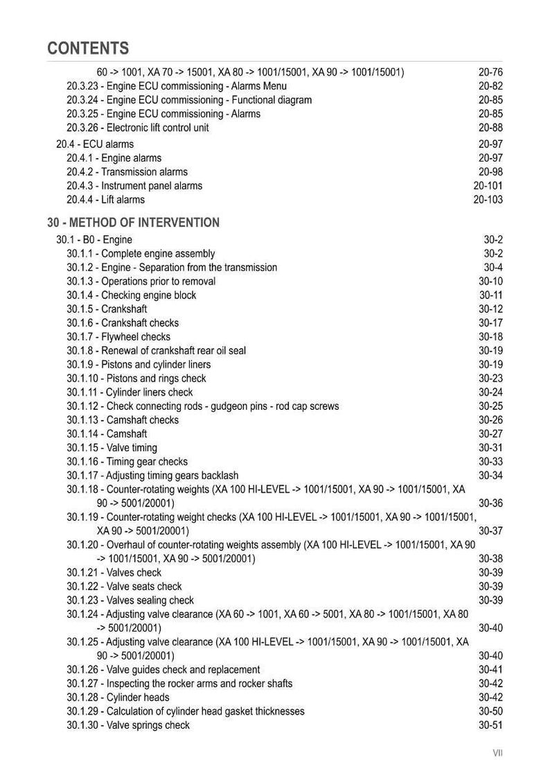 Hurlimann XA60-XA100 HI-LEVEL Tractor Workshop Manual (PDF Download) image 7