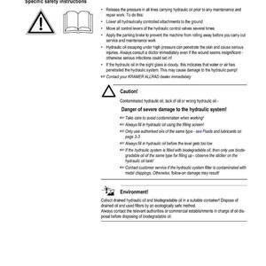 Wacker neuson kramer 750 850 Wheel loader Repair Manual PDF | Service Workshop | Instant Download image 5
