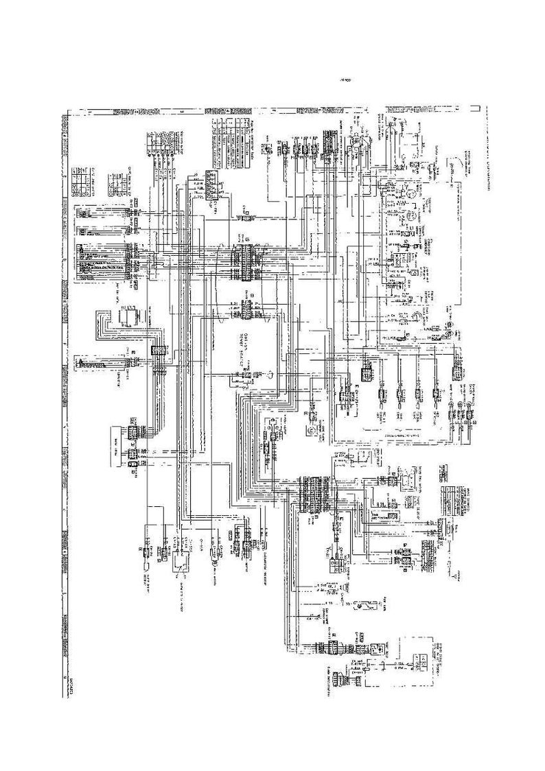 May include: A detailed black and white schematic diagram, likely for an electrical system. The diagram features numerous lines, symbols, and text labels, creating a complex and technical visual representation. The image is on a white background.