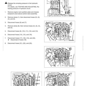 Op de afbeelding: Diagram met de demontagestappen van de regeleenheid. Bevat genummerde instructies en gedetailleerde illustraties van het demontageproces, met verwijzingen naar slangen en klemmen. Tekst bevat "DEMONTAGE EN MONTAGE" en "REGELKLEP".