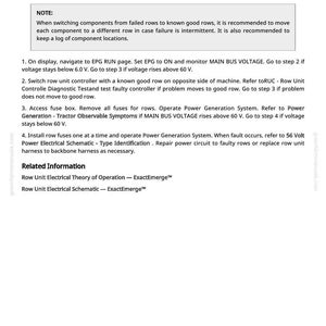 May include: A technical document titled "RUC 520462.03 - High Voltage Bus Voltage High." The document provides instructions for troubleshooting and maintenance, with a focus on voltage monitoring and component replacement. The text is in black font on a white background.