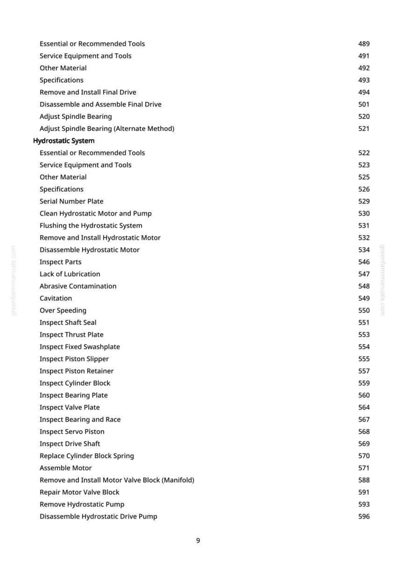John Deere 9650 Cts skördetröska Teknisk manual PDF | Direkt nedladdning bild 11