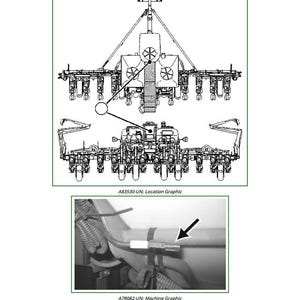 Puede incluir: Diagrama t&eacute;cnico de un componente de m&aacute;quina, titulado "XE45 - Front Fill Light Connector". Incluye una ilustraci&oacute;n detallada y una fotograf&iacute;a en escala de grises, con las etiquetas "A83530-UN: Location Graphic" y "A78082-UN: Machine Graphic".