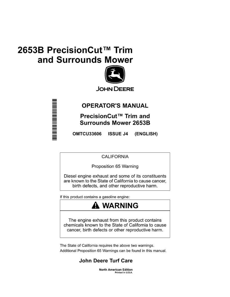 John Deere 2653B gräsklippare bruksanvisning PDF | Användarhandbok | Direkt nedladdning bild 3