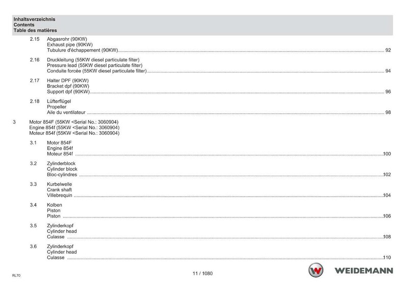 Manual de piezas de la cargadora de ruedas Weidemann 5080 T4f en formato PDF / Catálogo ilustrado / Descarga instantánea imagen 11