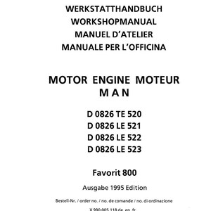 Man D0826 te le Engine Workshop Manual PDF | Service Repair | Instant Download image 2