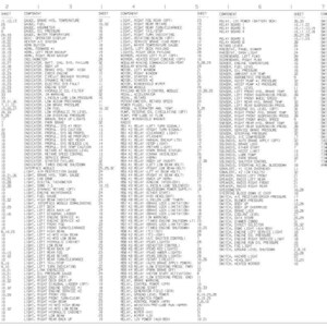 May include: A detailed electrical schematic diagram, printed in black and white, with numerous components and their corresponding sheet and location numbers. The document is labeled "Electrical Schematic Circuit Location" and dated August 2008.