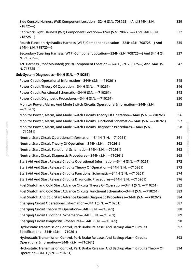 May include: A page from a manual, detailing sub-system diagnostics and circuit information. The text lists component locations, operational information, and diagnostic procedures for various systems.