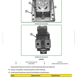 John Deere W235 W260, 500D, 500R, 525D, 530D, 536D, 994, 995 Roterande Självgående Strängläggare Reparationsmanual Pdf Ladda ner bild 6