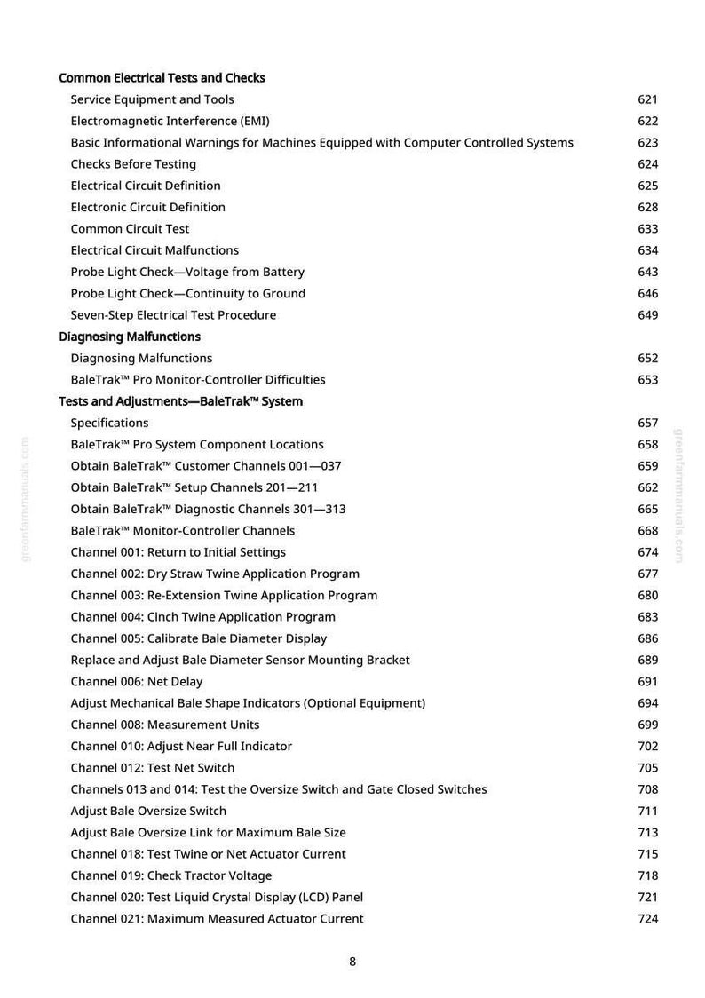 Teknisk manual för John Deere 440E och 450E balpress i PDF-format | Nedladdning direkt bild 7